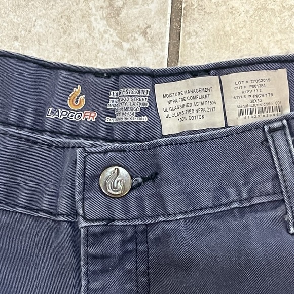 Lapco FR Men's Cargo‎ Pants CAT2 Tag 38x30 (36x29) - Picture 2 of 8